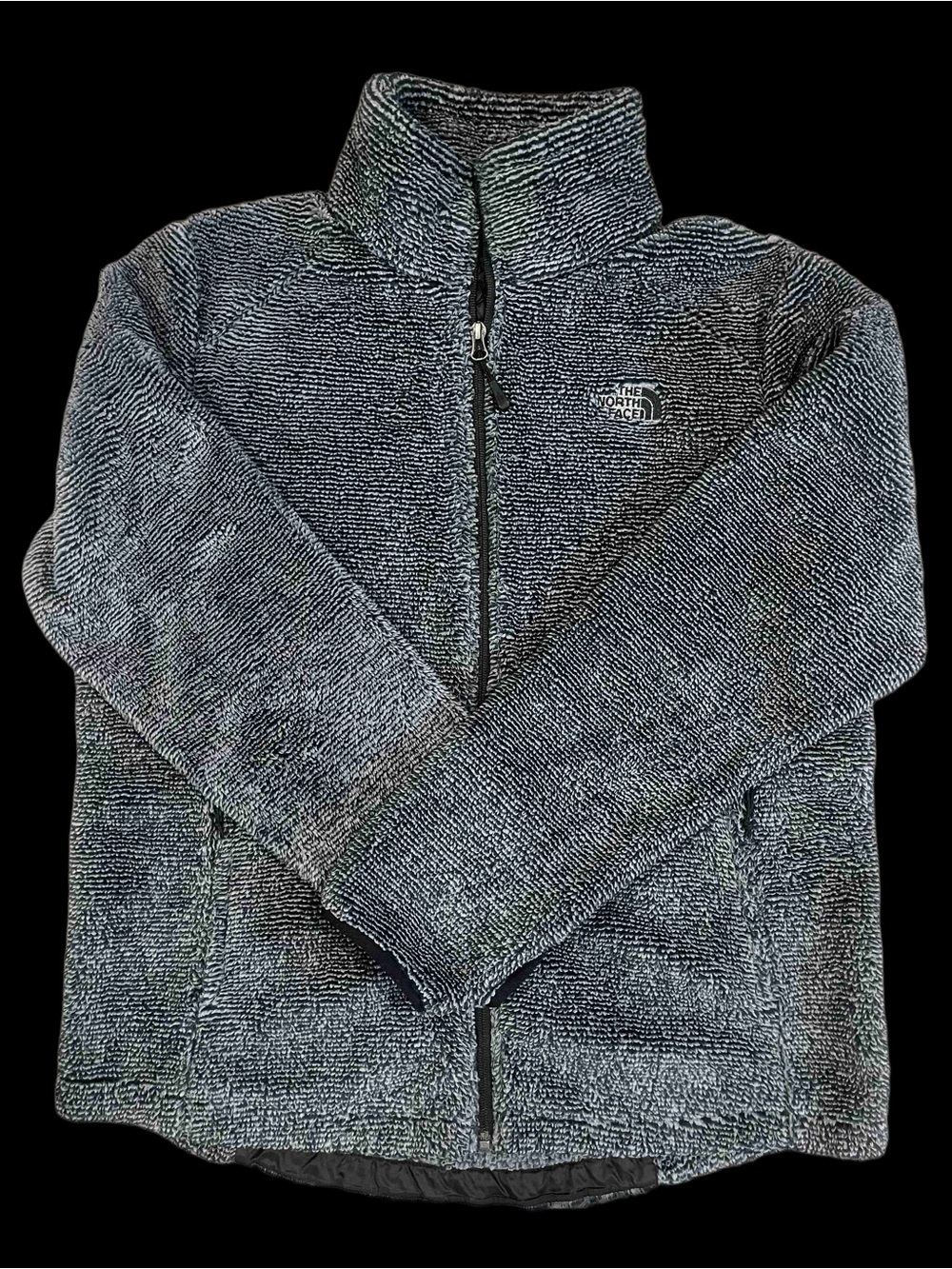 The North Face Women’s Gray/Black Fuzzy Jacket size XL